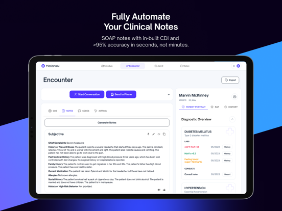 CARE by MarianaAI iPad screenshot 4 - Medical app