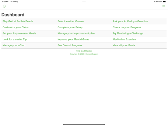 Golf Mentor iPad screenshot 3 - Sports app