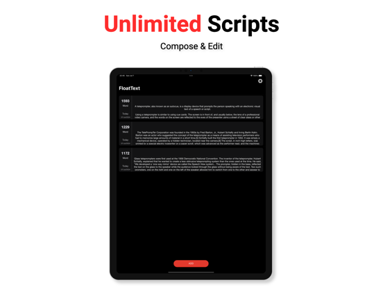 FloatText iPad screenshot 4 - Utilities app