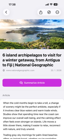 Side Brain: Read Later & AI iPhone screenshot