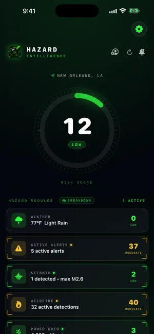 Hazard Intelligence screenshot 1