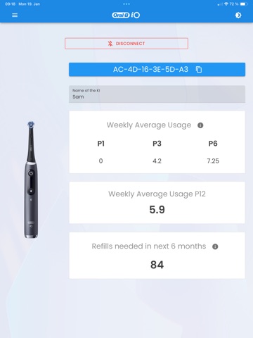 Oral-B Cosmos iPad screenshot
