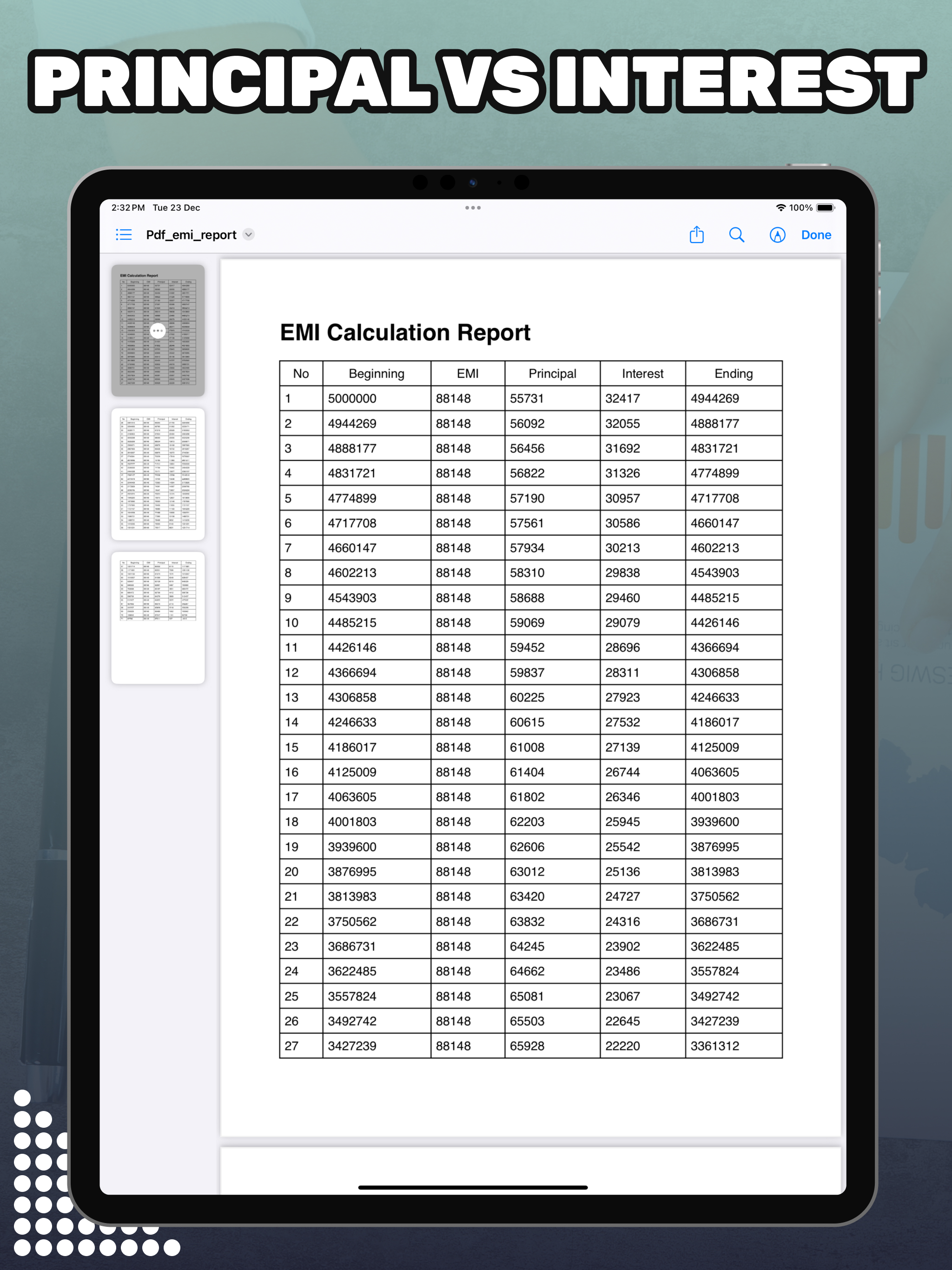 EMI Calculator - Loan Planner*