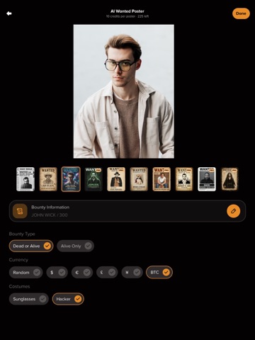 Wanted Poster Maker iPad screenshot