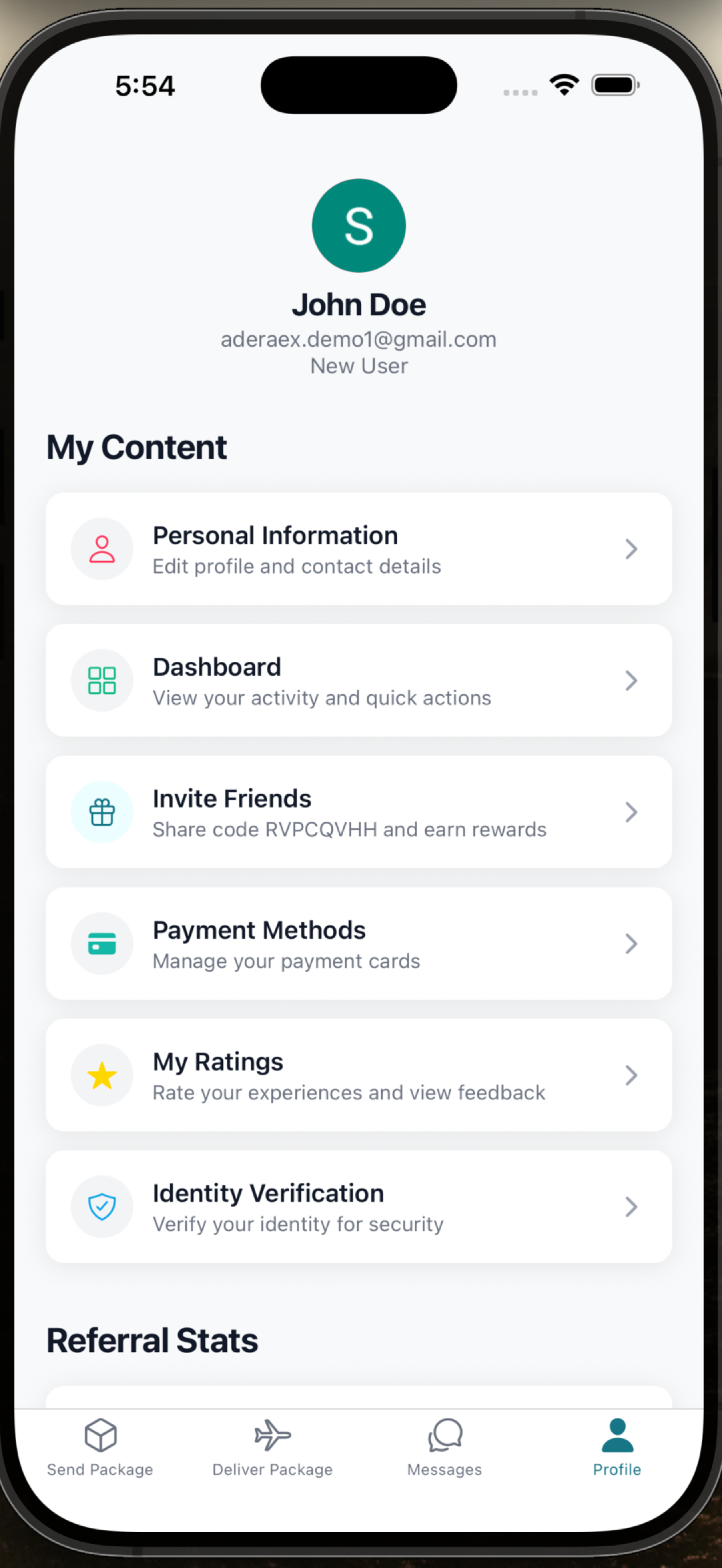 AderaEx: P2P Package Delivery screenshot 6