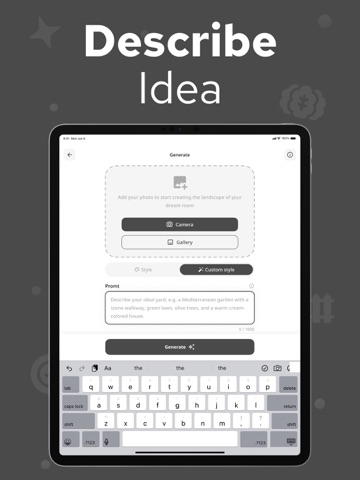 Yard Design AI – LandUp iPad screenshot