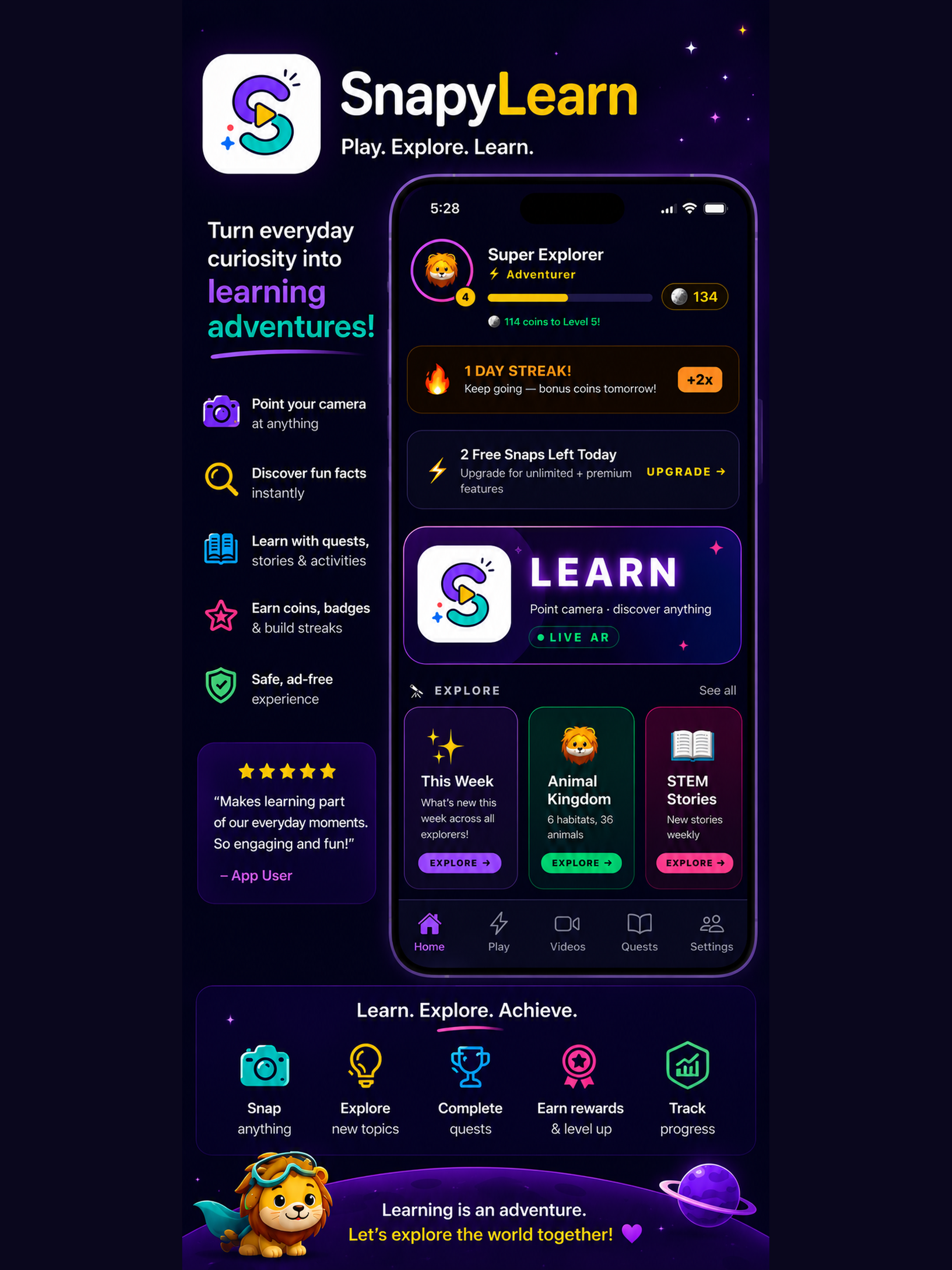 SnapyLearn: Learn Anything