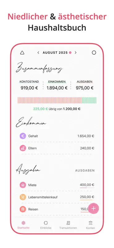 Fleur - Budget Planner App screenshot 1 of 7