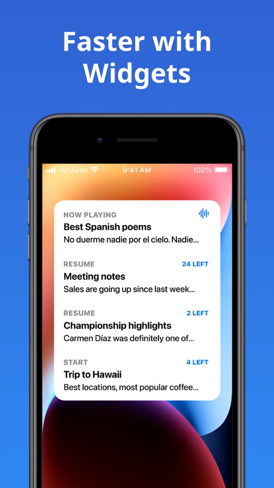 #7. Speech Air - Text to Audio (iOS) 由: Air Apps Systems