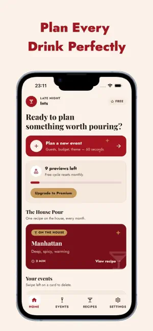 Cocktail House Drinks Planner screenshot 2