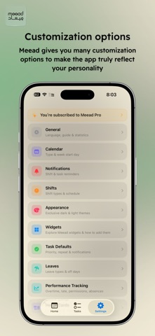 Meead — Shifts, Tasks & Tools screenshot