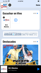 92.5 MAXIMA screenshot