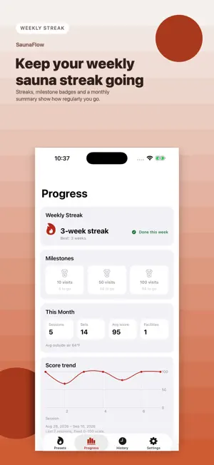 SaunaFlow: Sauna & Cold Timer screenshot 3