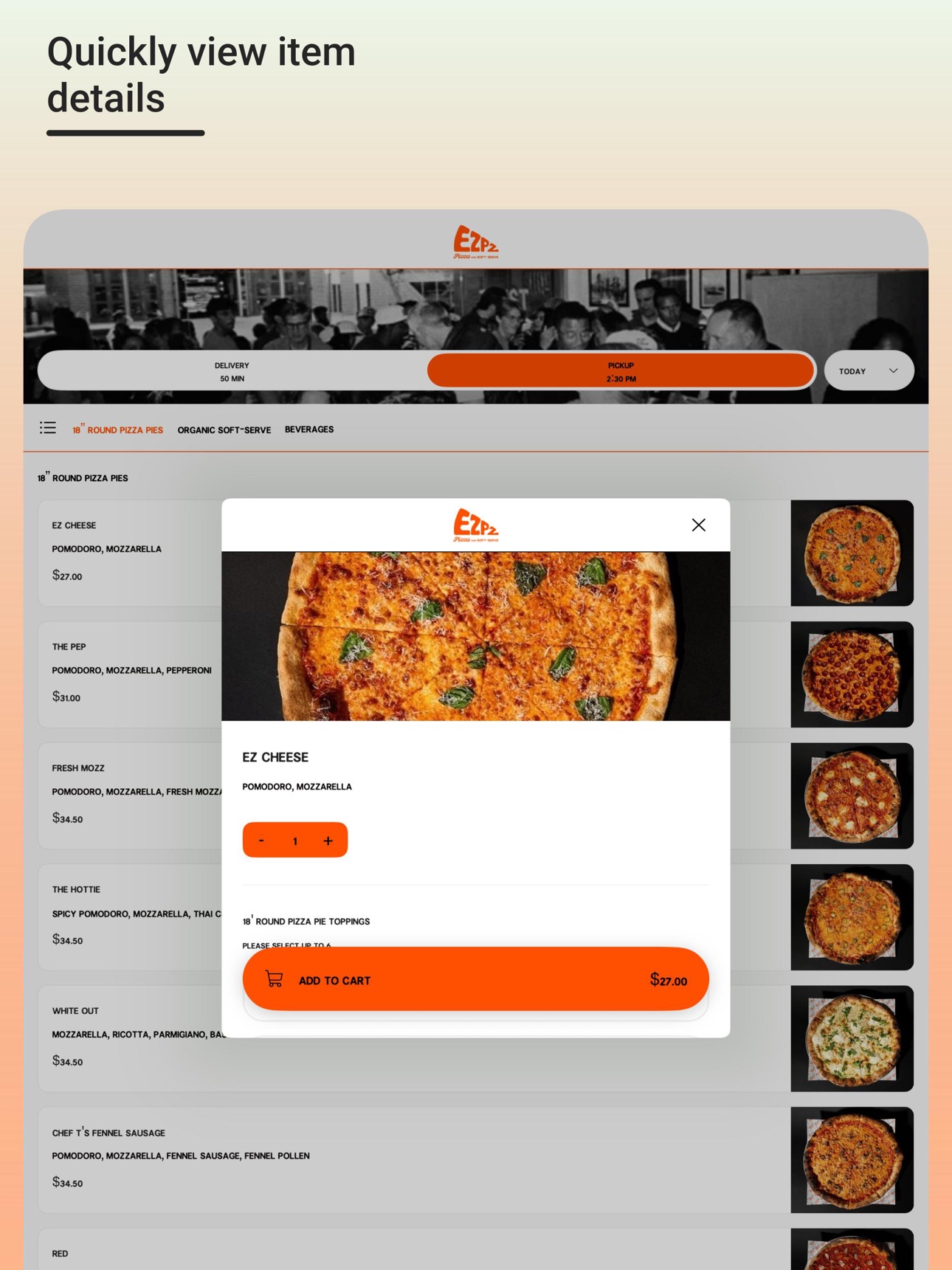 Screenshot 11 of EZPZ Pizza & Soft-serve
