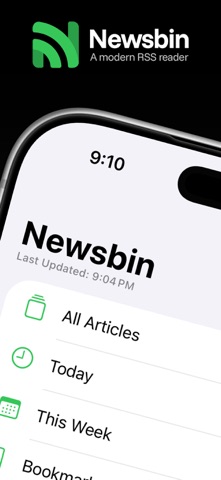 Newsbin: RSS Feed Reader Screenshot 1 of 10
