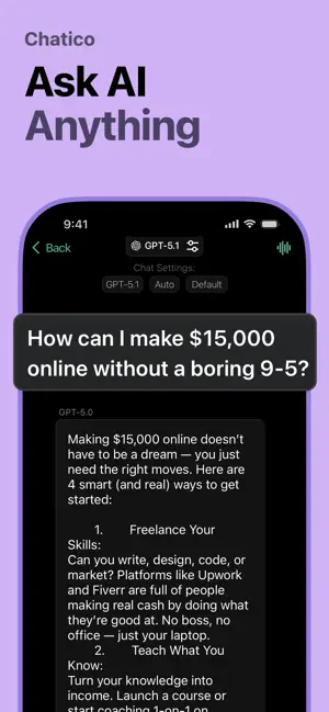Chatico AI – Chatbot Assistant screenshot 2