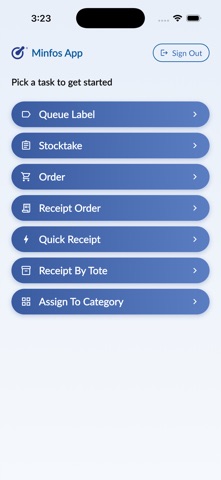Minfos Stocking App Screenshot 2 of 5