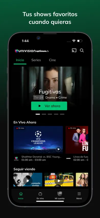 Univision App screenshot 1