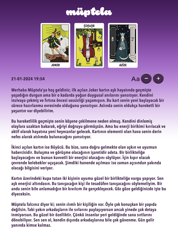 Müptela - Kahve Falı, Tarot iPad screenshot 6 - Lifestyle app