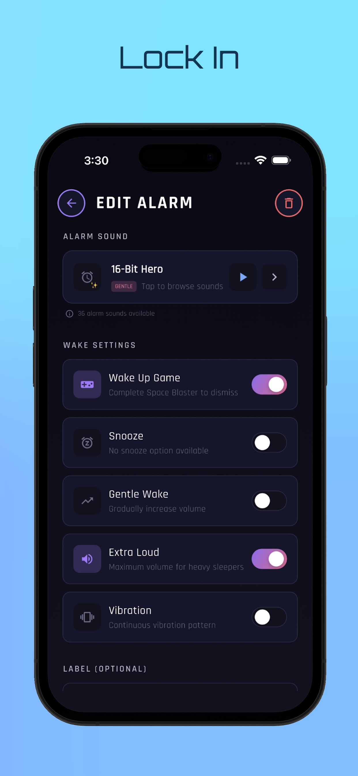 Wake Up or Lose: Alarm Clock