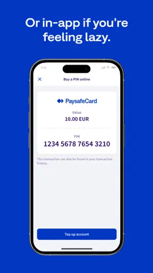 PaysafeCard - prepaid payments screenshot 4