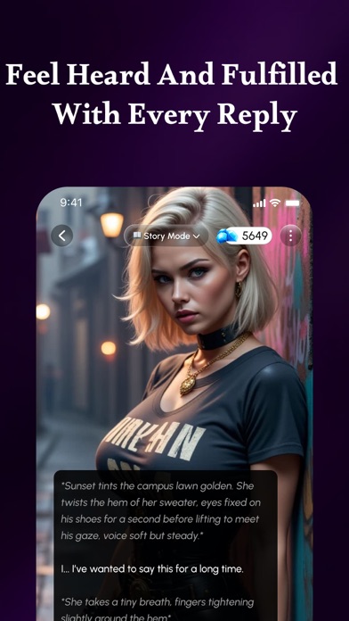 Screenshot 2 of Chat with AI Friend：StoryAI App