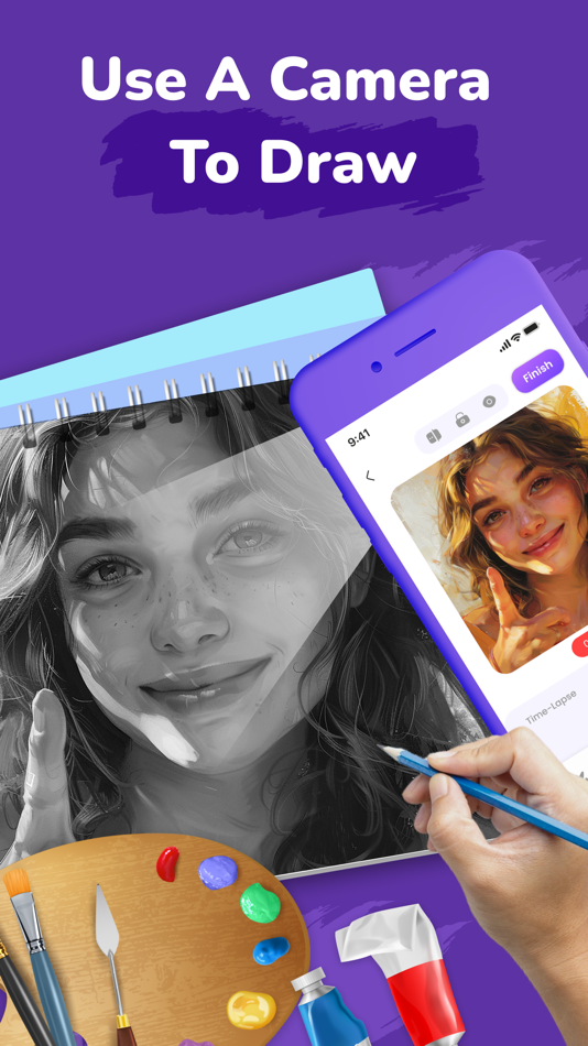 #6. AR Drawing: Paint & Sketch App (iOS) Podle: CEM SOFTWARE LTD