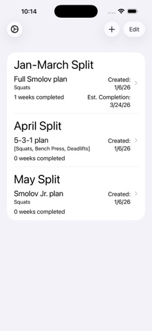 Simple Split Tracker Screenshot 1 of 4
