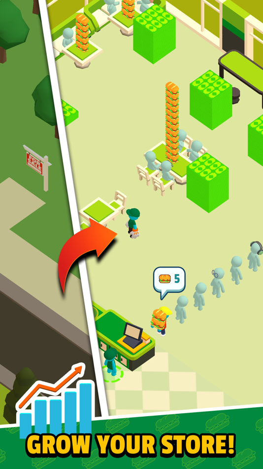 #4. Sandwich Way! : Idle Tycoon (iOS) 由: cookapps
