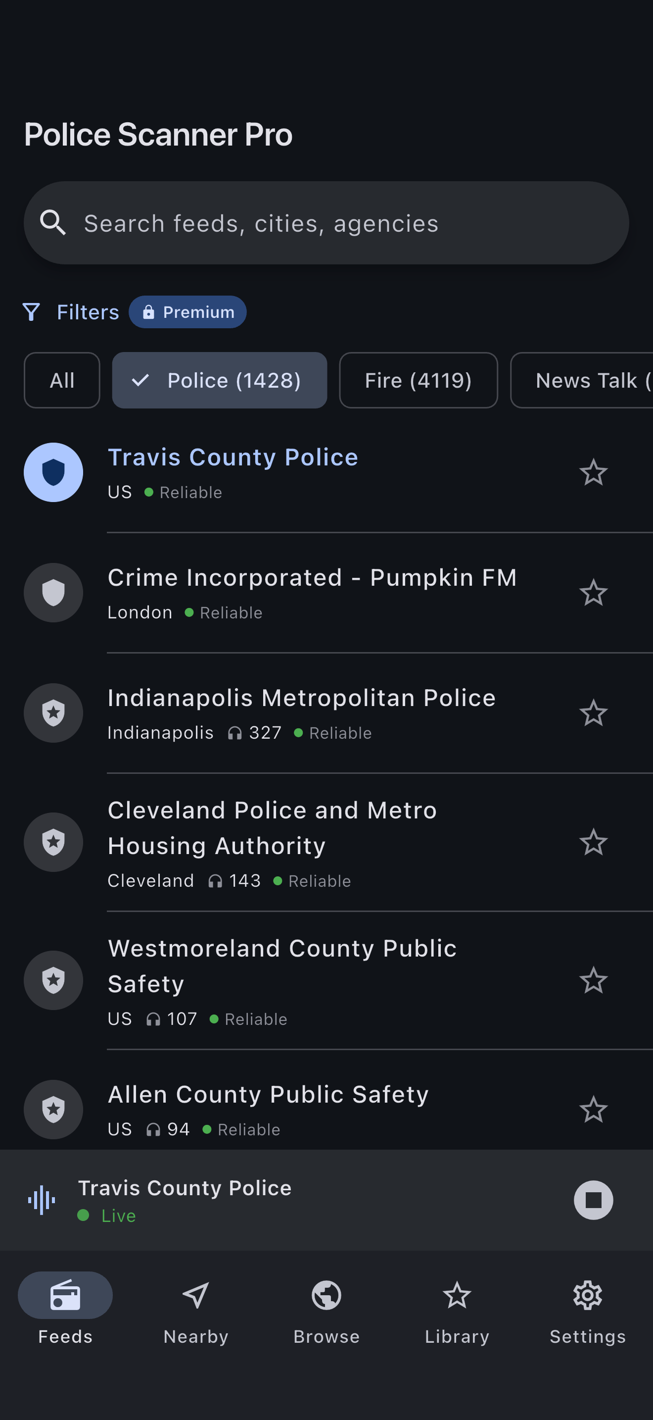 Police Scanner Pro: Live Radio screenshot 2