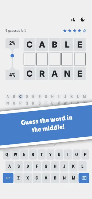 Middly Word Puzzle screenshot 1