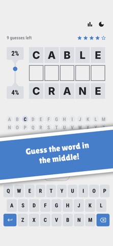 Middly Word Puzzle screenshot 1