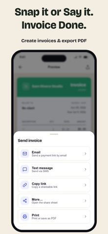 Invoice Maker, Receipt & Bill iPhone screenshot