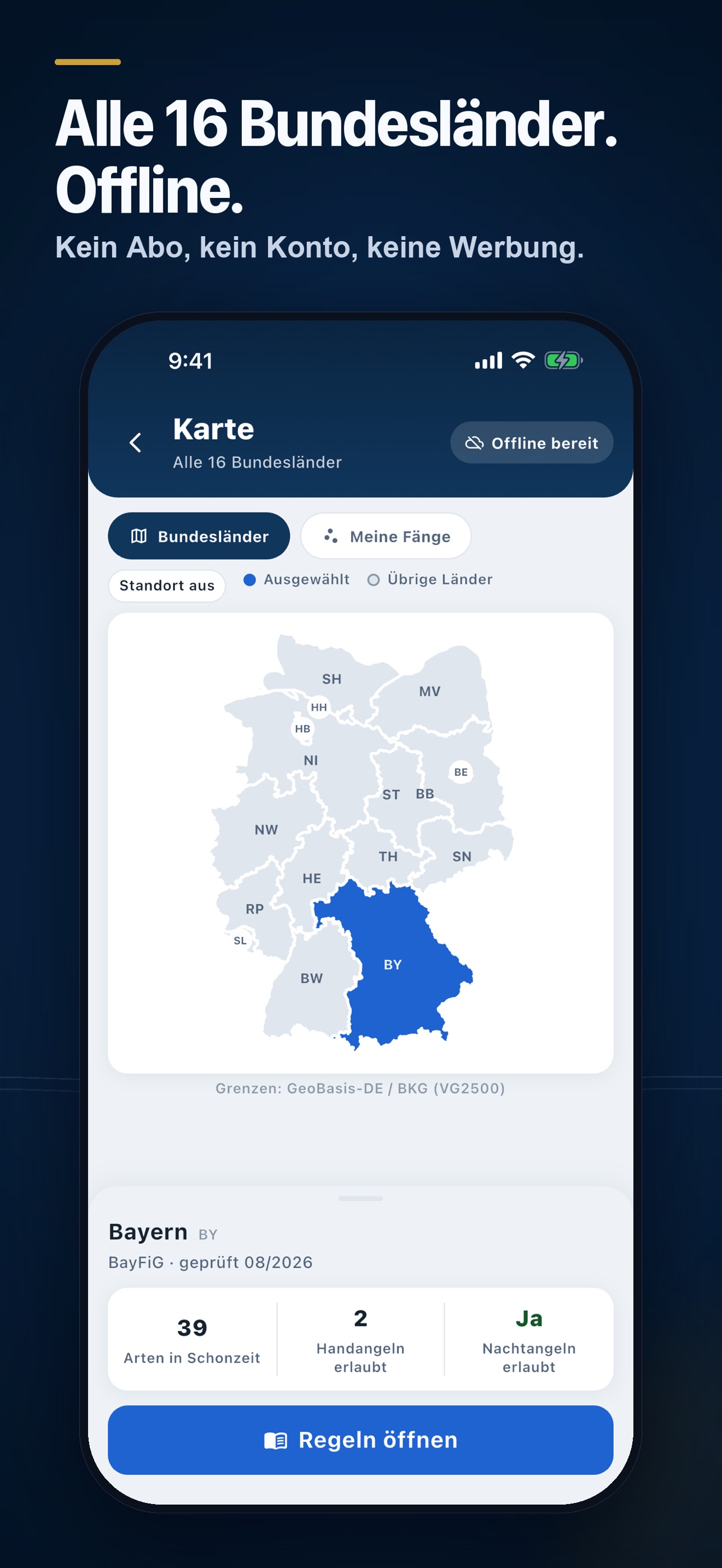 Screenshot 3 of Angelbuch: Schonzeiten & Maße