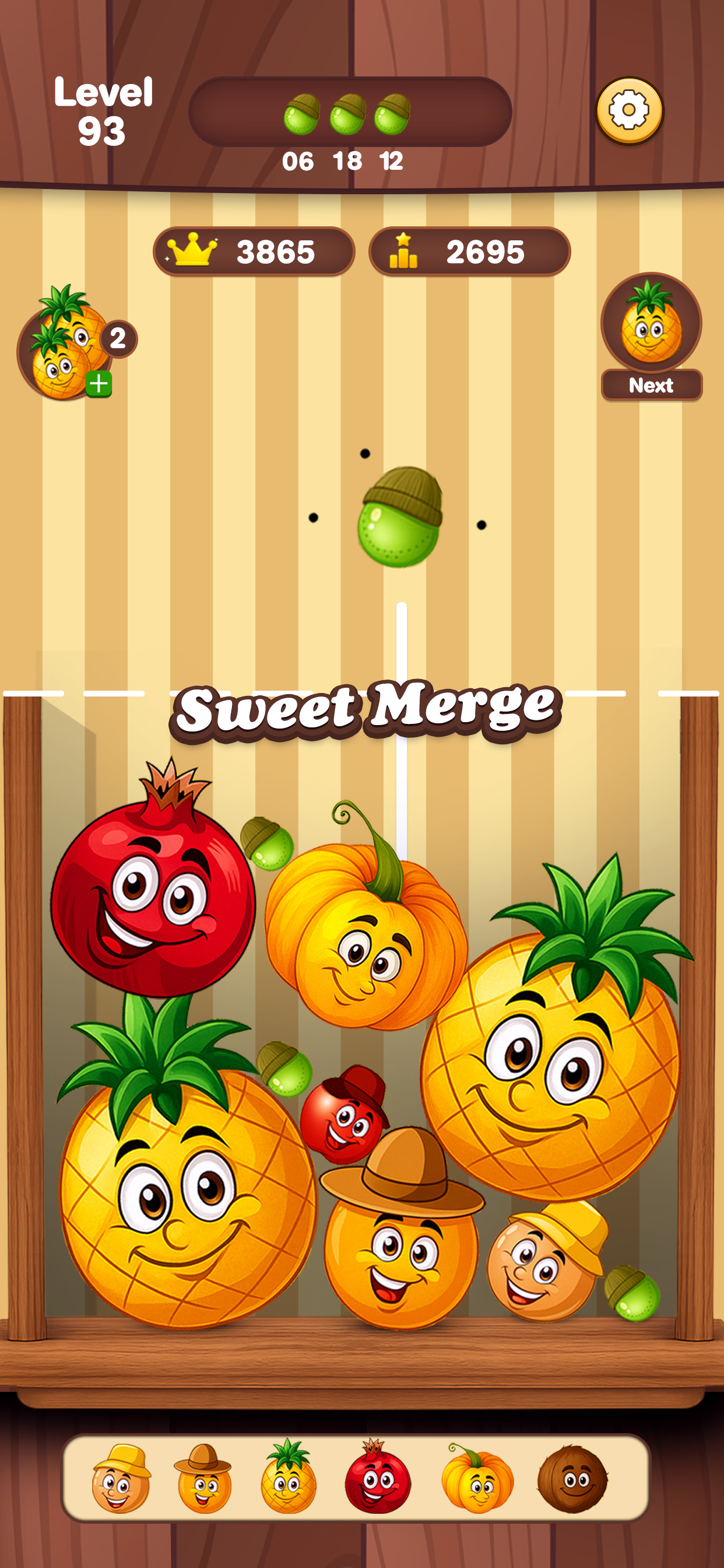 Fruit Merge Melon Puzzle