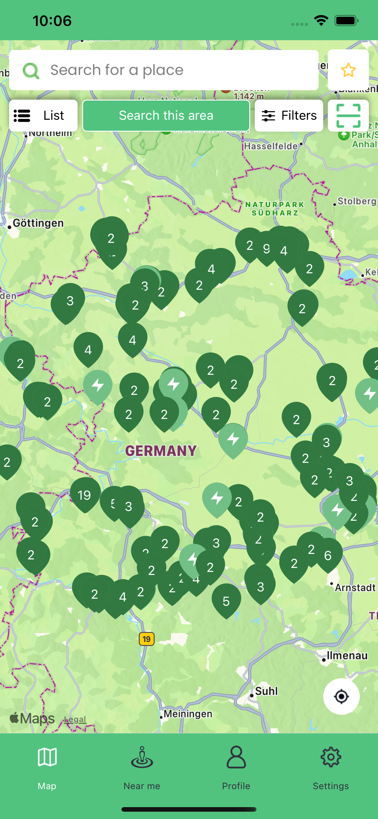 EVDC Charging Map