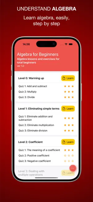 Algebra for beginners screenshot 1