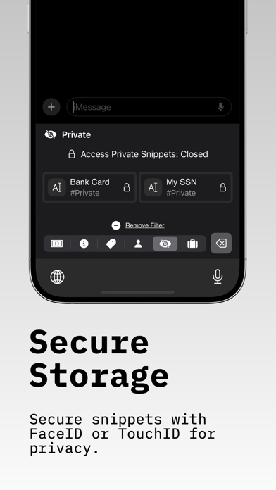 SnipKey - Keyboard Extension iPhone screenshot 4 - Utilities app