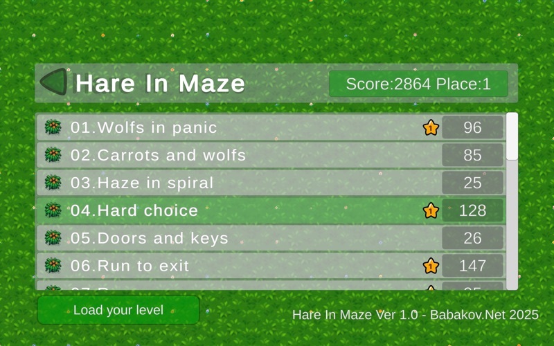 Hare In Maze screenshot