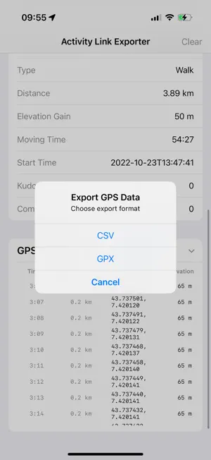 Data Export for Strava screenshot 2