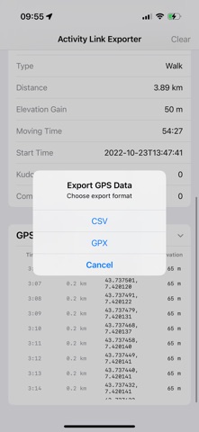 Data Export for Strava Screenshot 2 of 3