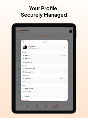 Vacation Hub iPad screenshot