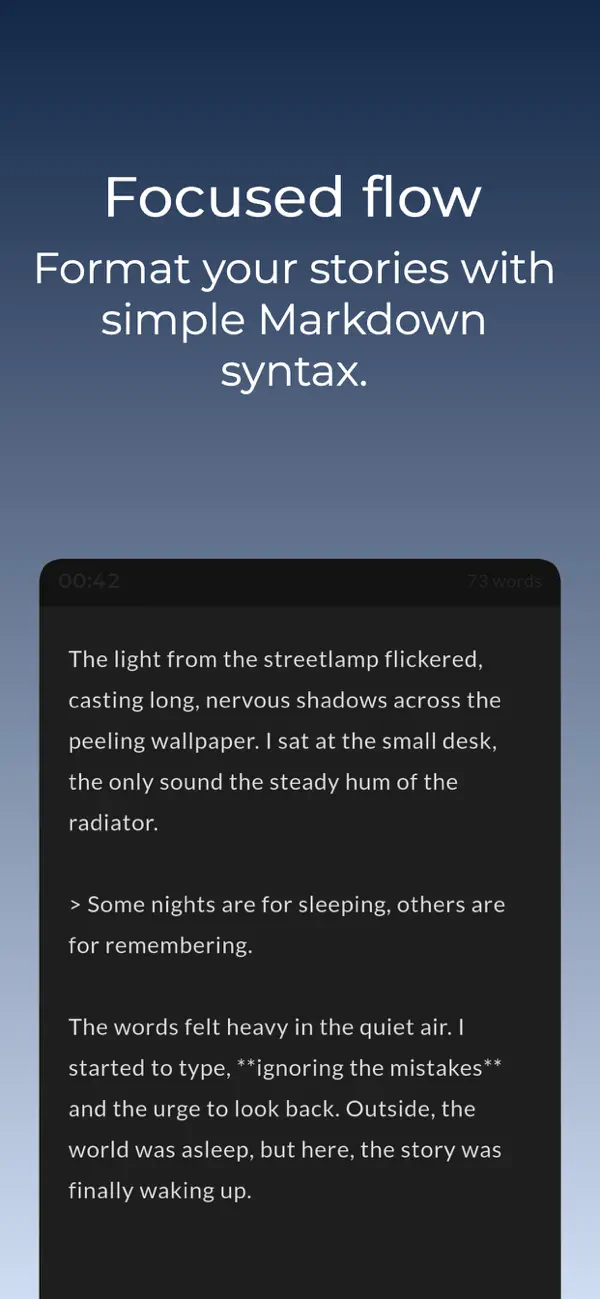 Screenshot #2 pour Drafty Story