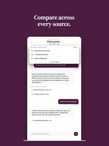 ANResearch AI Scholar App iPad screenshot
