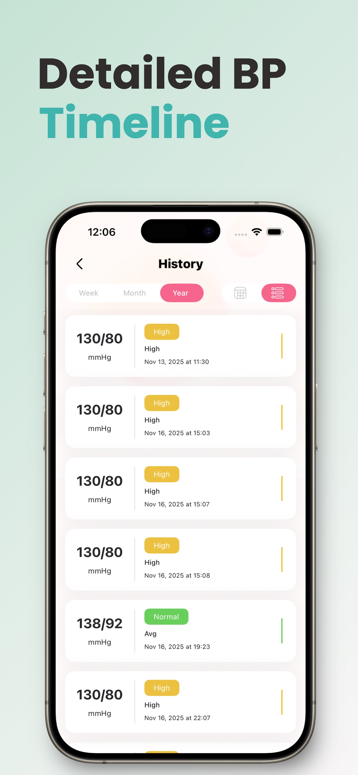 Screenshot 3 of Health Logbook: BP Records