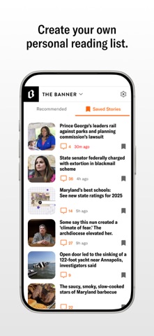 The Banner: Maryland News iPhone screenshot