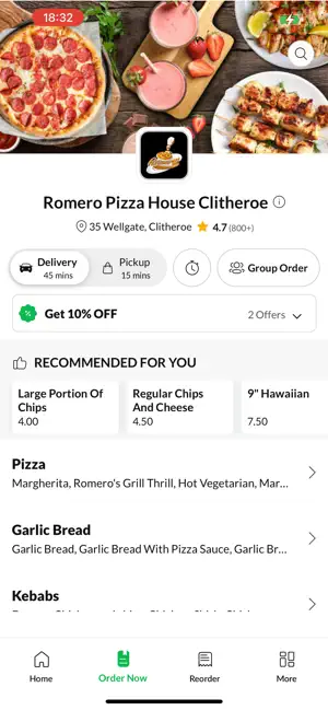Romero Pizza House Clitheroe screenshot 2
