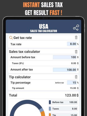 Sales Tax Calc Rate by ZipCodeのおすすめ画像2