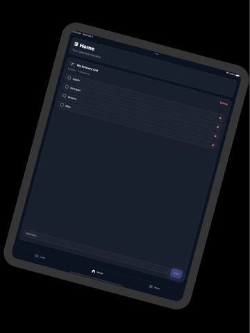 Simple AI Checklist ToDo List iPad screenshot