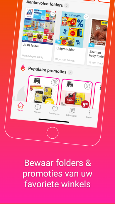 Promotiez.be: folders & promos iPhone screenshot